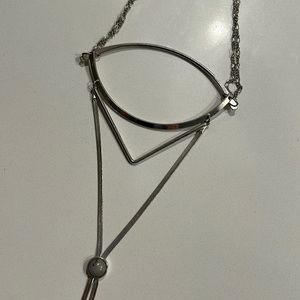Free People Silver Stone Necklace